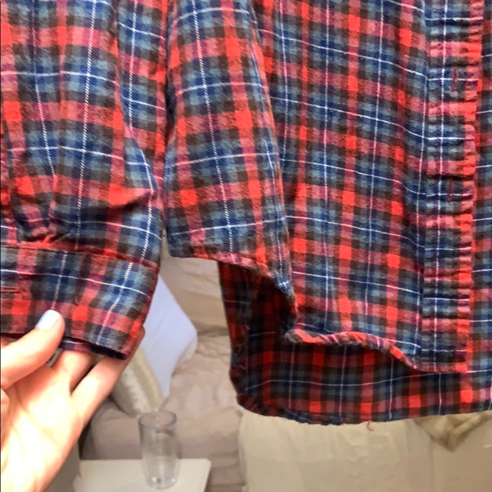 Plaid Button Down Top - image 3